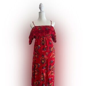 Red latino style dress